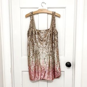 Anthropologie Dress - Sequined Ombré Shift Mini - Small